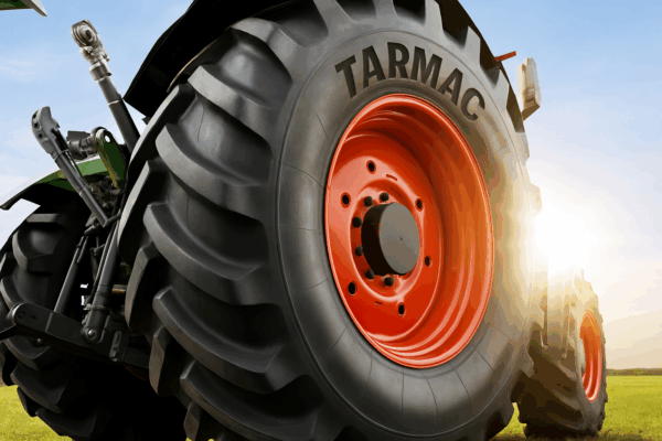 Tractor with Stradrex Tyres in Field